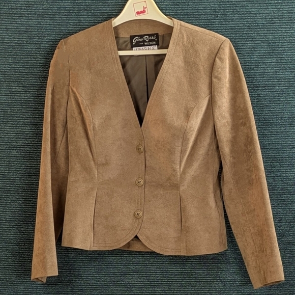 Vintage 70s Gino Rossi For Wilson Ultrasuede Jacket Union Made - Picture 15 of 16